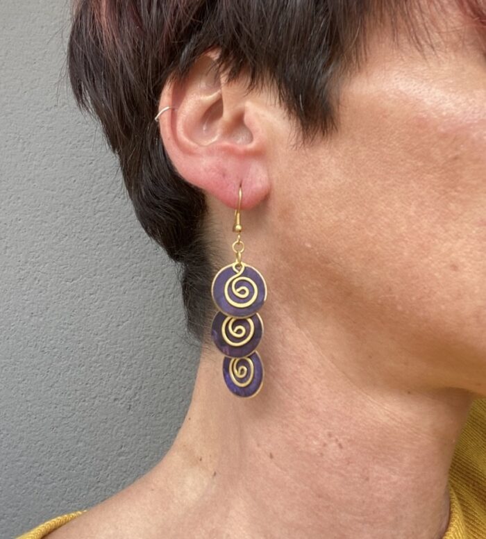 Pendientes"Oriente" – Cascada de Espiral