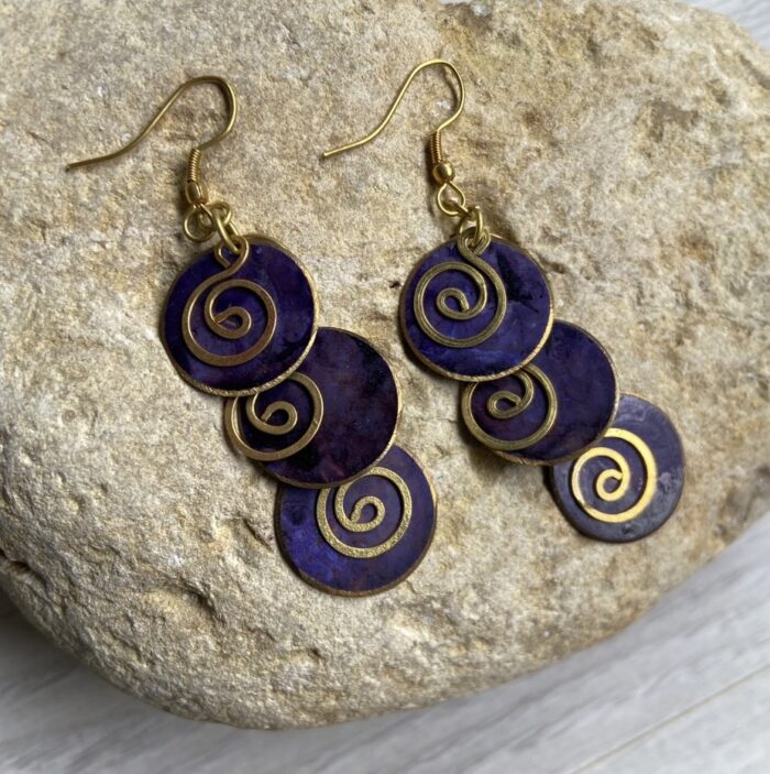 Pendientes"Oriente" – Cascada de Espiral