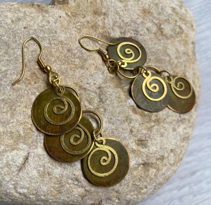 Pendientes"Oriente" – Cascada de Espiral