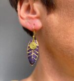 Pendientes ”Oriente" – Hoja y Espiral