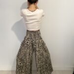 Pantalón capri ancho (largo tres cuartos) - Naisha Handmade Designs