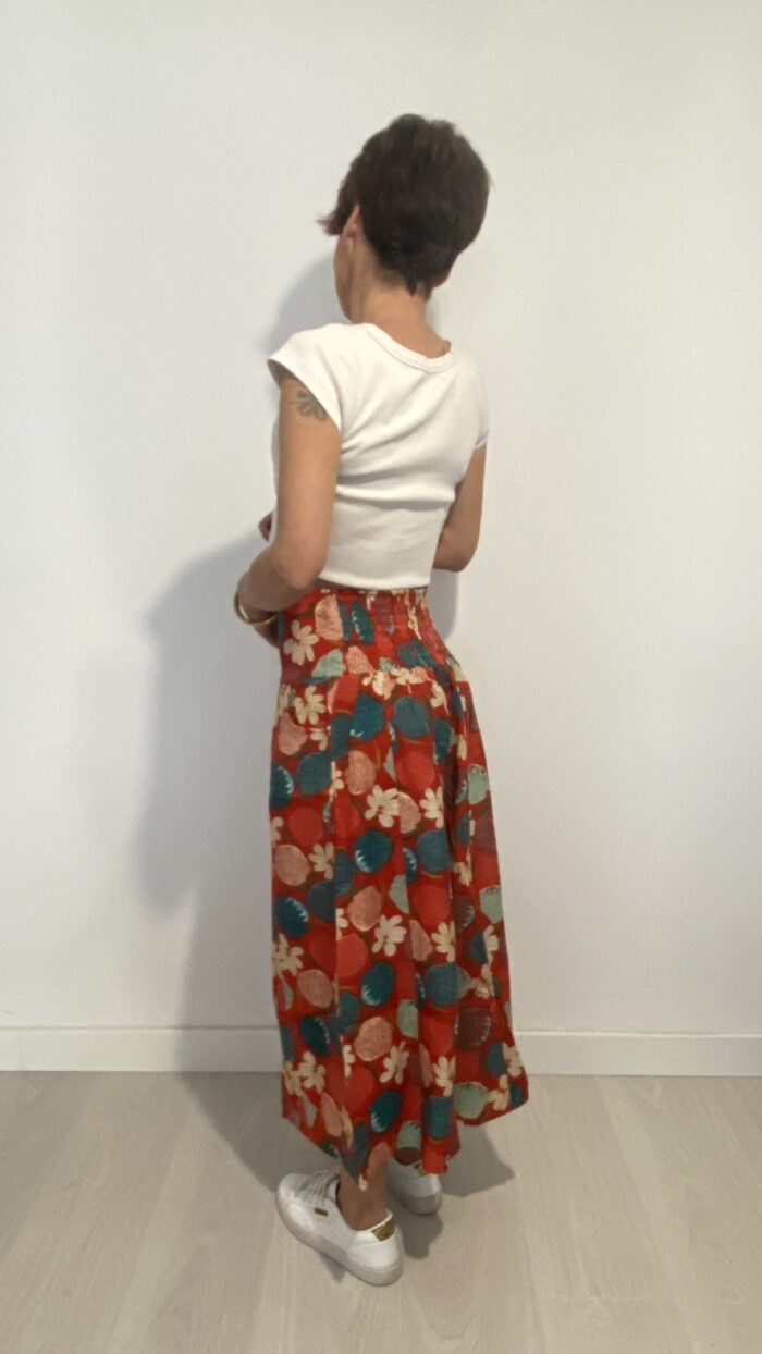 Pantalón capri ancho (largo tres cuartos) - Naisha Handmade Designs