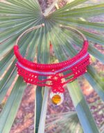 "Tramas de Oriente"- Collar choker de macramè