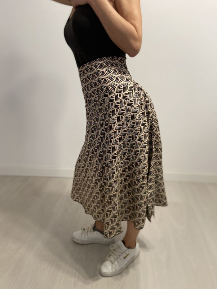 Ethereal Ripple Skirt - Falda midi
