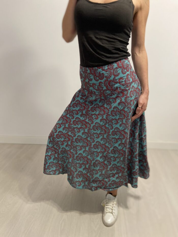 Ethereal Ripple Skirt - Falda midi