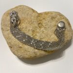 Pulsera en baño de plata con doble cierre ajustable