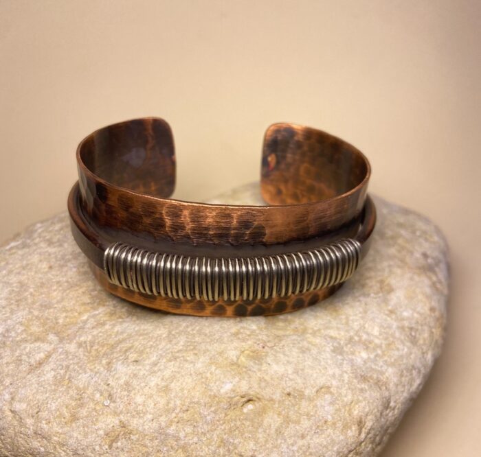 Brazalete Rígido de Cobre – Ajustable