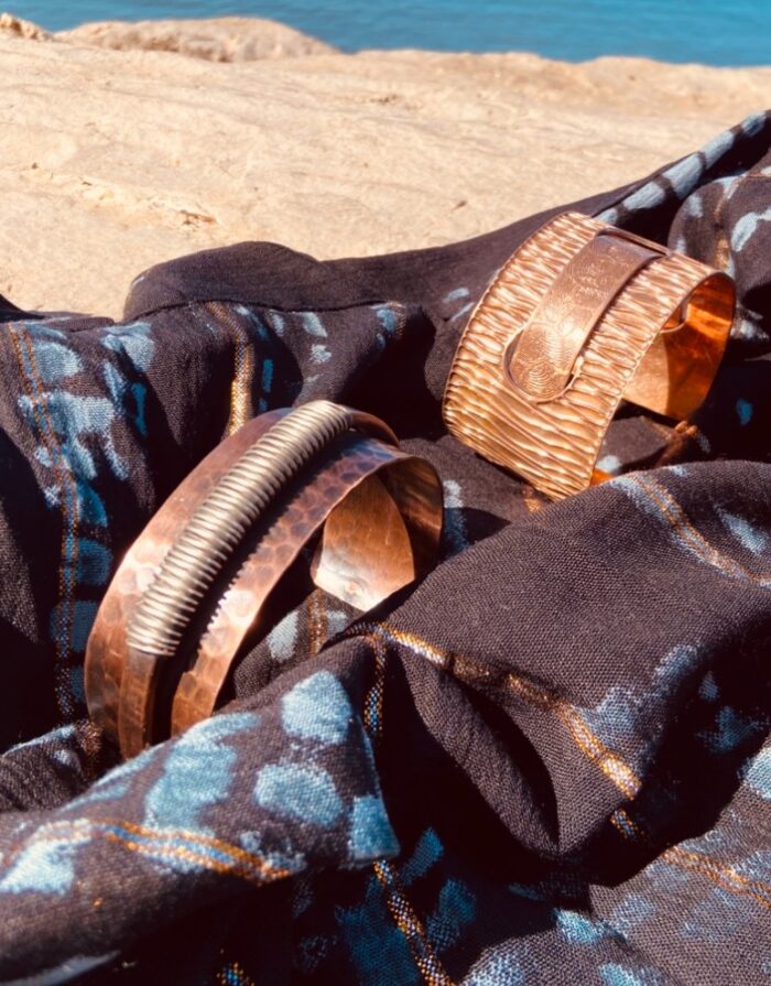 Brazalete Rígido de Cobre – Ajustable