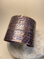 Brazalete Rígido de Cobre hancho – Ajustable