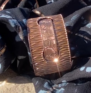Brazalete Rígido de Cobre claro
