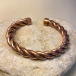 Brazalete Rígido de Cobre trenzado