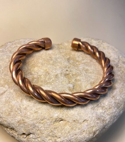 Brazalete Rígido de Cobre trenzado