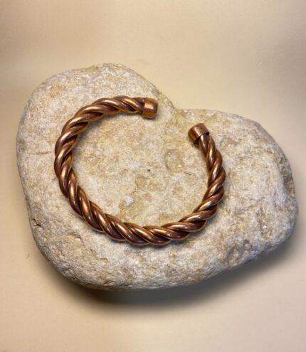 Brazalete Rígido de Cobre trenzado