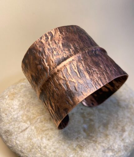 Brazalete Rígido de Cobre - Diseño bohemio 2
