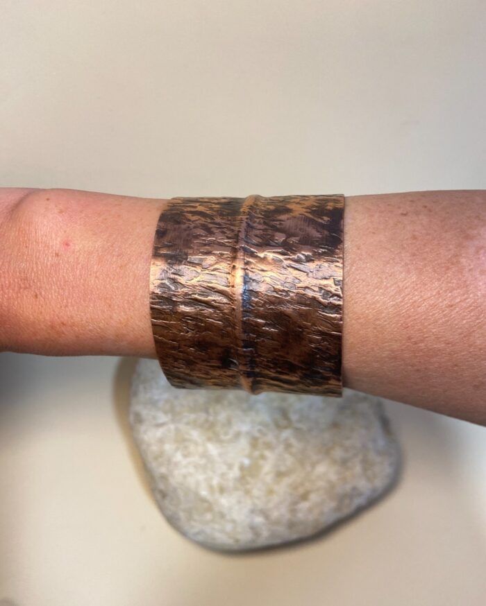 Brazalete Rígido de Cobre - Diseño bohemio 2