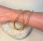 Brazalete Multianillos con Baño de Cobre – Artesanal