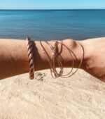 Brazalete Multianillos con Baño de Cobre – Artesanal