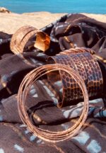 Brazalete Multianillos con Baño de Cobre – Artesanal