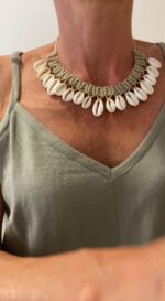 Collar de Conchas y Macramè – Hecho a Mano y Ajustable
