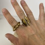 Anillo Ajustable con Piedra Ojo de Tigre