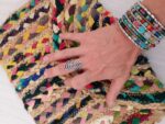 Anillo trenzado en plata artesanal, ajustable y bohemio