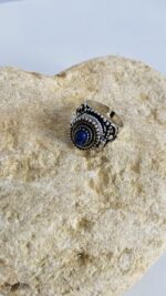 Anillo trenzado en plata artesanal, ajustable y bohemio