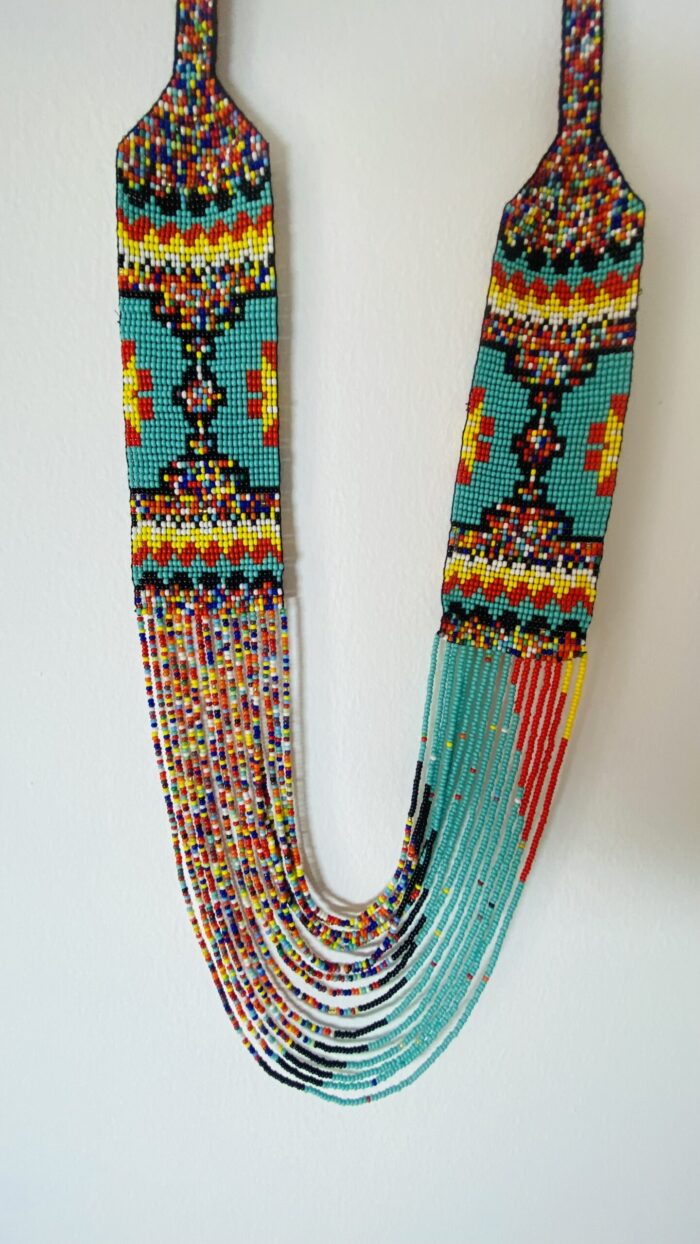 Collar largo con cuentas – Joyería boho hecha a mano en India