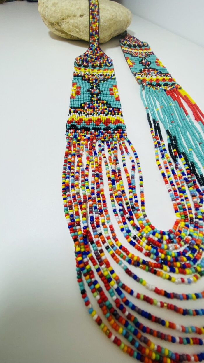 Collar largo con cuentas – Joyería boho hecha a mano en India