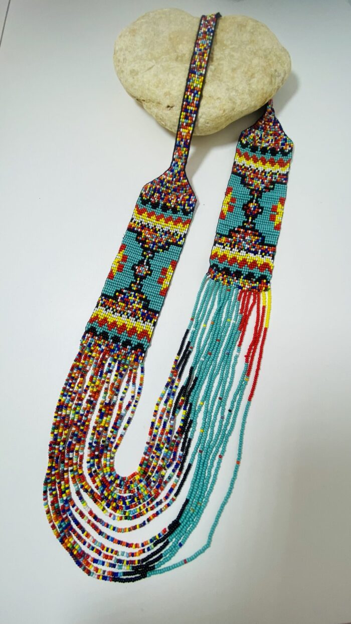Collar largo con cuentas – Joyería boho hecha a mano en India