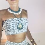 Top bandeau seda y viscosa – Estilo boho chic artesanal