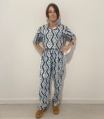 Conjunto boho de algodón 100% con estampado étnico